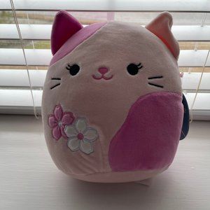New Squishmallows Sakura Pink Cat Roseanne 8"